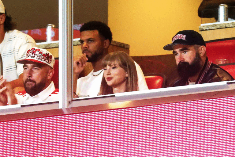 Taylor Swift and Travis Kelce Make First Public Appearance as an Engaged Couple.
