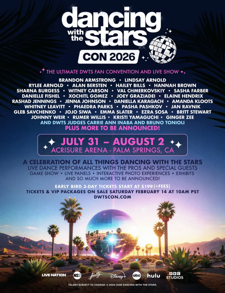 'Dancing With The Stars' Con 2026 poster.