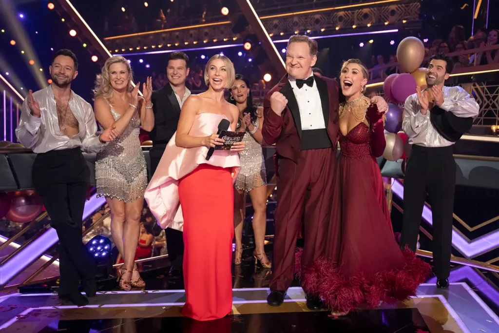 Julianne Hough, Andy Richter, Emma Slater, and more on 'Dancing With the Stars' in 2025.
